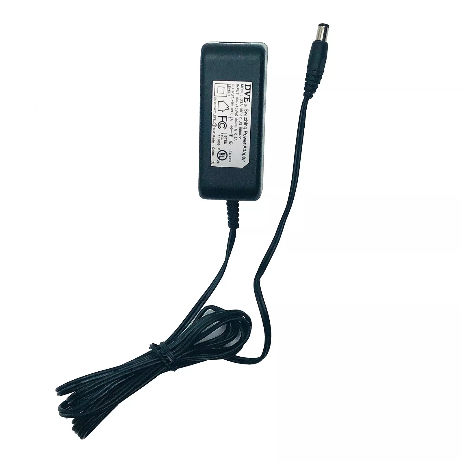 *Brand NEW*Genuine 9V 0.8A 7W DVE AC DC Switching Adapter Model DSA-15P-12 US 090072 Power Supply
